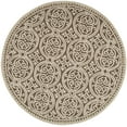 thumbnail image 2 of SAFAVIEH Cambridge Joseph Geometric Wool Area Rug, Tan/Multi, 8' x 8' Round, 2 of 8