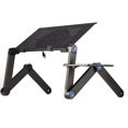 thumbnail image 4 of Escritorio de cama ajustable para computadora portátil con soporte radiante - Mesa portátil y plegable para computadora portátil, 4 of 5