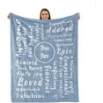 thumbnail image 1 of LHSHID Gifts for Women Mothers Day Birthday Gift for Friend Inspirational Blankets You are Awesome Gifts for Women Men（Get Well Gifts for Women After Surgery） 30"x40", 1 of 5