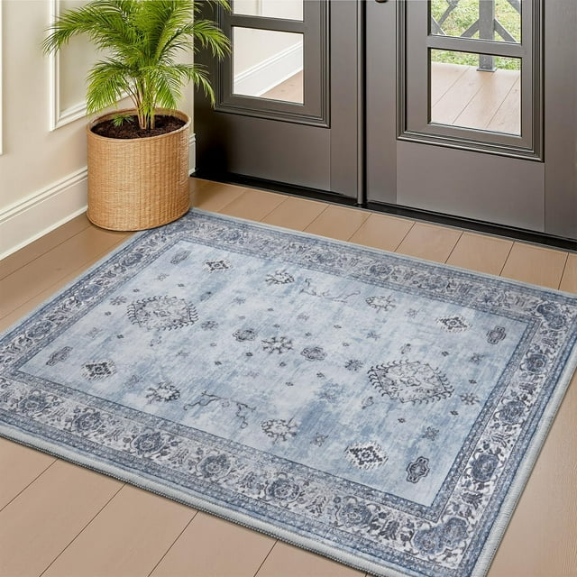 D Boho Area Rug for Living Room Machine Washable Rug Non Slip Carpet Soft Living Room Rug Room Decor Rugs for Bedroom Kids Playroom