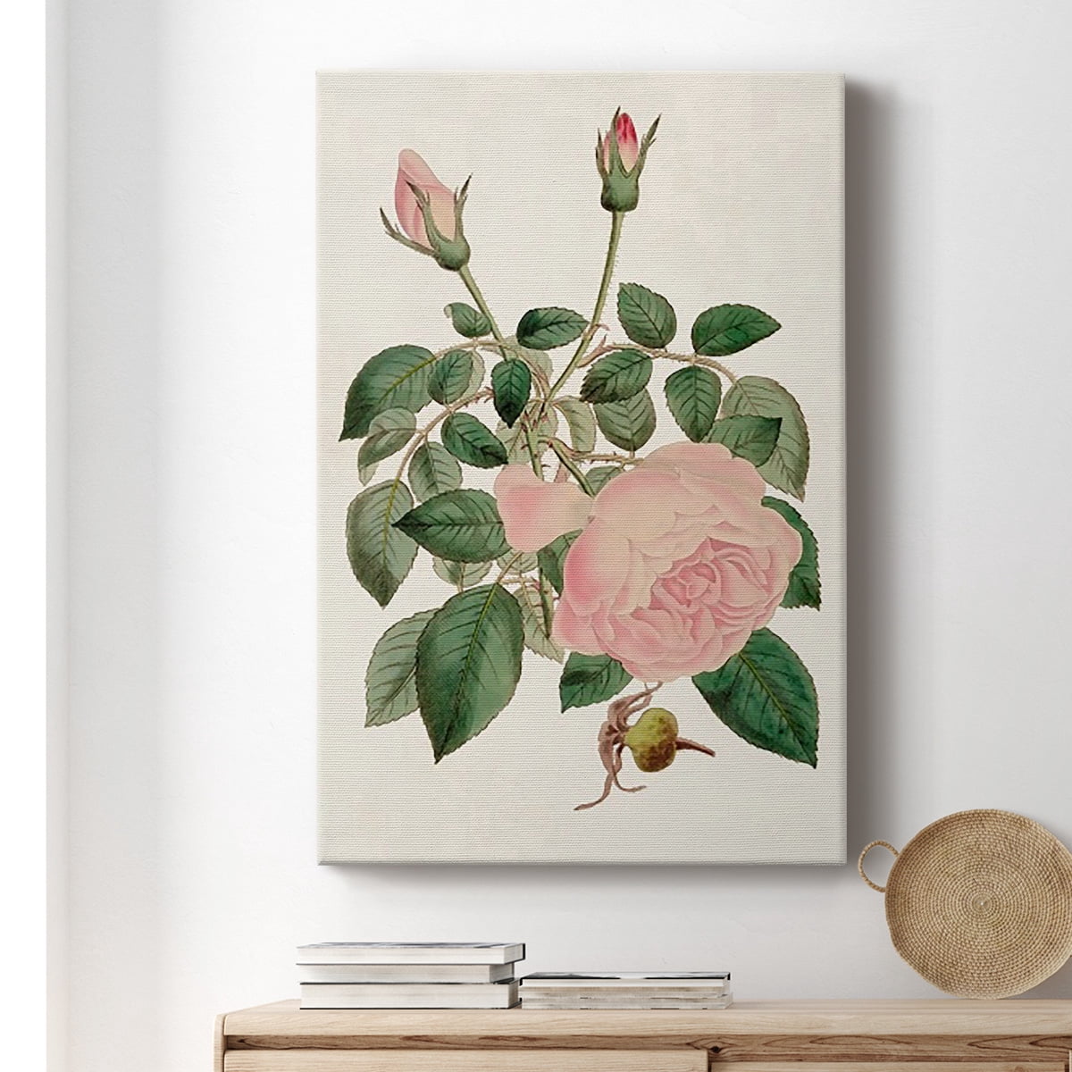 Pink Floral Mix II Premium Gallery Wrapped Canvas - Ready to Hang