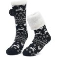 thumbnail image 2 of Calcetines Zapatillas de mujer Calcetines de zapatilla de casa antideslizantes gruesos Niña Invierno Cálido regalo de Navidad, 2 of 5