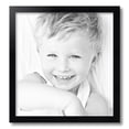 thumbnail image 2 of ArtToFrames 17" x 18" Satin Black Picture Frame, 17x18 inch Black Wood Poster Frame (WOM-1451), 2 of 8