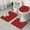 Black Controllers Games, variant on Black Controllers Games Icons Red Pattern Bathroom Rugs Sets 3 Piece,Toilet Cover Set,Absorbent Non Slip Bathroom Mats Sets with U-Shaped Contour Rug Toilet Rug Set