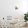 thumbnail image 2 of Watercolor Style Happy Dog Face Animals & Insects Graphic Art Unframed Art Print Wall Art, 2 of 6
