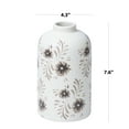 thumbnail image 6 of Mainstays By Becky G. & Alejandra Tall 7.6" White Flower Decorative Ceramic Vase, 6 of 9