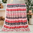 thumbnail image 4 of Hitime Cobija de Forro Polar de Sherpa Navideño para Adultos, Cobija Suave y Cálida para el Invierno, Cobija Gruesa y Peluda (Cobija - 50" x 60"), 4 of 7