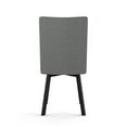 thumbnail image 4 of Amisco Elmira Dining Chair - Grey Woven Fabric / Black Metal, 4 of 9
