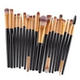 thumbnail image 3 of 20pcs Brushes Lip Brush Tool Set Negro dorado shamjiam  Pinceles de maquillaje profesional, 3 of 9