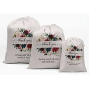 Darling Souvenir White4 Thank You Wedding Favor Custom Party Supplies Favor BagsÂ JewelryÂ Pouches 15 Pieces