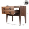 thumbnail image 4 of JONATHAN Y Corbin 36 in. W x 18 in. D x 33 in. H, 1-Drawer, Bath Vanity Base ONLY, Walnut, VAN2003B, 4 of 8
