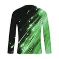 thumbnail image 4 of Blusas y camisas de manga larga y cuello redondo para hombre, camisetas casuales con estampado de moda y cuello redondo, blusas de licra de manga corta para hombre., 4 of 4
