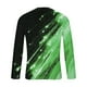 thumbnail image 4 of Blusas y camisas de manga larga y cuello redondo para hombre, camisetas casuales con estampado de moda y cuello redondo, blusas de licra de manga corta para hombre., 4 of 4
