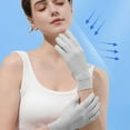 thumbnail image 5 of 2 pares de guantes de protección solar para mujer, guantes transpirables para montar al aire libre en verano, diseño de costuras antideslizantes sin dedos 565, 5 of 5