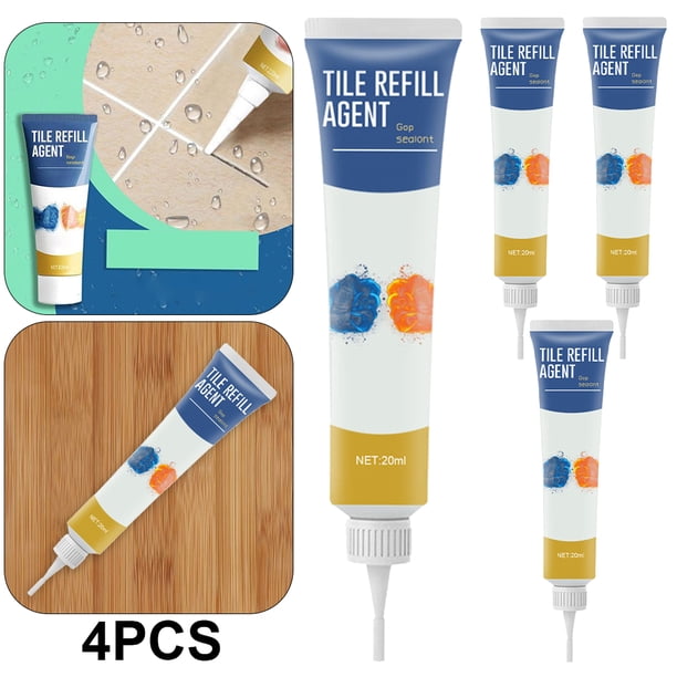 Pegamento Impermeable para Azulejos Porcelana Agente Reparador Huecos Lechada Grieta (20ml)
