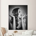 thumbnail image 2 of Angelina Jolie, Canvas Home Decor, Wall Art, Large Printed Canvas, Famous Woman Canvas Art, Famous Printed Canvas, Actor Woman Canvas Poster, Canvas Wall Decor - Gold Framed, 2 of 6