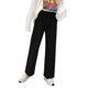 thumbnail image 3 of Pantalones deportivos Mujer Pantalón largo holgado informal de cintura alta con pierna ancha, Negro, M kenally AP001468-08B, 3 of 7