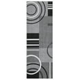 thumbnail image 6 of Modern Washable Runner Rug 2x6 Contemporary Geometric Circles Carpet with Non-Slip Backing for Hallway, Low Pile Indoor Floor Mat for Kitchen Bedroom, Gray, 6 of 7