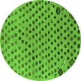 thumbnail image 1 of Ahgly Company Indoor Round Oriental Green Modern Area Rugs, 6' Round, 1 of 4