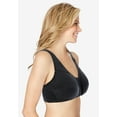thumbnail image 3 of Comfort Choice Women's Plus Size Cotton Front-Close Wireless Bra, 3 of 5