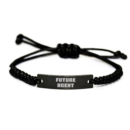 Funny Agent Gifts, Future Agent Rope Bracelet, Graduation Unique Gifts from Friends, for Future Agents, Agent Friendship Gifts
