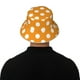 thumbnail image 5 of Balery Orange And White Polka Dot Sombreros para el sol para hombre y mujer, sombrero de pescador con UPF 50+, 5 of 6