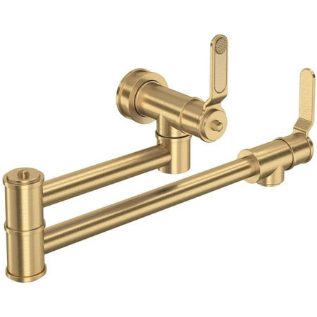 Perrin And Rowe U.4599Ht-2 Armstrong 1.8 GPM Wall Mounted Double Handle Pot Filler Faucet