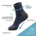 thumbnail image 6 of Avalanche Men's Quick Dry Merino Wool Blend Crew Socks, 6 of 6
