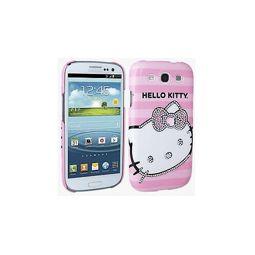 Zuinig Ontmoedigen kalkoen Samsung Galaxy S3 Hello Kitty Diamond Bling Case Cover (Pink) - Walmart.com