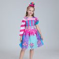 thumbnail image 6 of IBTOM CASTLE Rainbow Candy Costume for Girls, Kids Candy Princess Tutu Dress with Hair Hoop Halloween Birthday Party Fancy Dress Up Outfit, 6 of 8