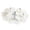 White, variant on deevoka Dried Fruit Dish Tier Fruit Stand Platter 360 degree Rotating Snack Plates Nordic Stylish for Nuts Candies Appetizer Cookies Family Clear Bowknot