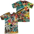 thumbnail image 3 of Justice League Classic Collage (Front Back Print) Mens Sublimation Polyester Shirt, 3 of 4