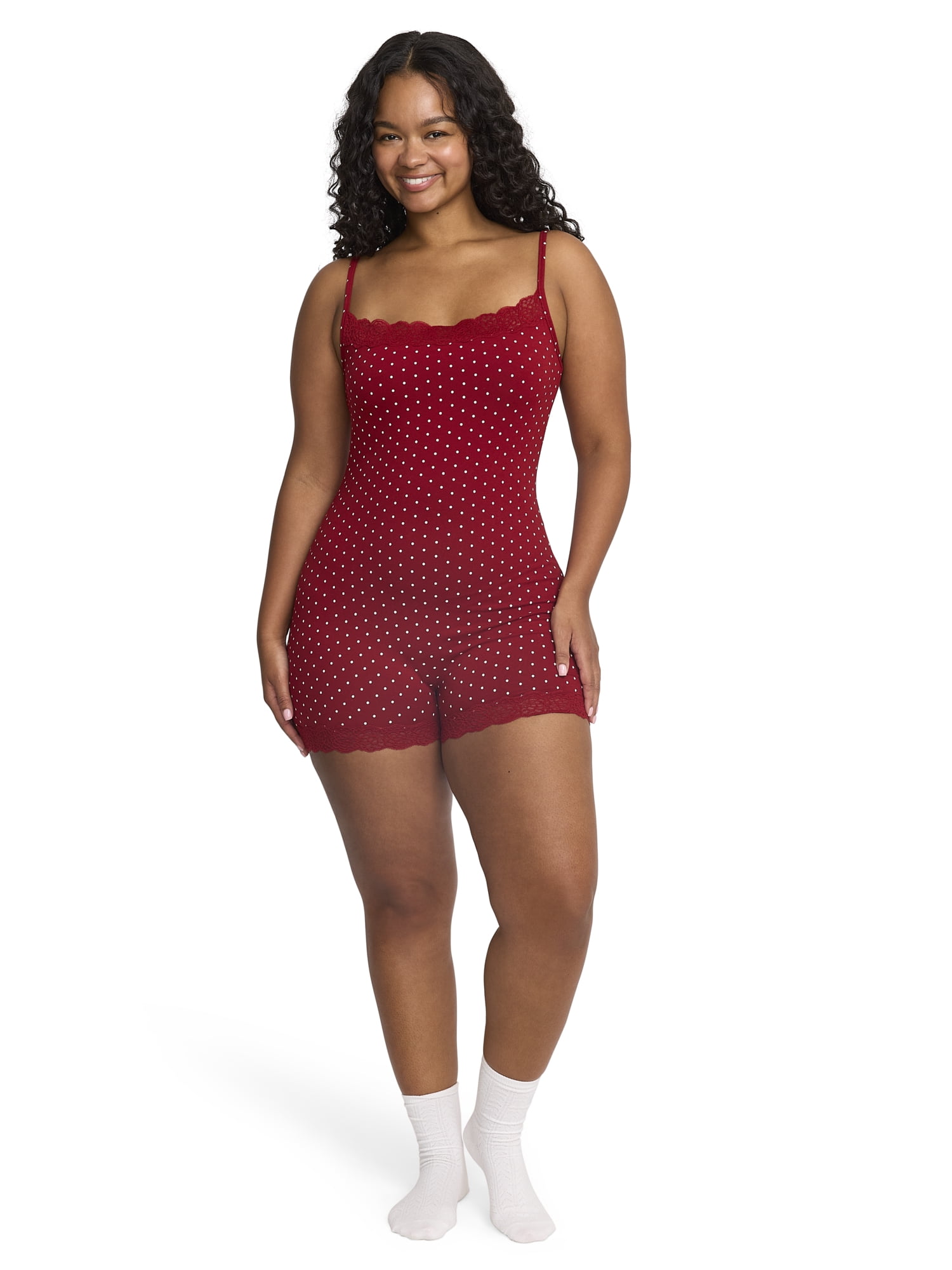 Mills by Millie Bobby Brown Women's Lacy Cotton Romper, Sizes XS-XXXL