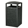 thumbnail image 1 of Alpine Industries 40 Gal. Steel All-Weather Gray Stone Panel Outdoor Commercial Trash Can with Lid, 1 of 13