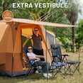 thumbnail image 5 of TIMBER RIDGE 5-9 Person SUV Tent with Screen Porch and Awning for Family Camping, Weather Resistant and Portable Van or Car Tent, Orange, 5 of 8