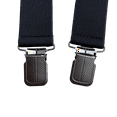 thumbnail image 4 of Black Suspenders For Mens With Strong Metal Clips X-Back 1.4" Wide Adjustable Solid Straight Heavy Duty Adjustable Braces For Work, 4 of 6