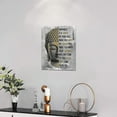 thumbnail image 3 of Buddha Statue Wall Art Inspirational Buddha Zen Wall Decor Motivational Buddha Picture Canvas Painting Print Zen Home Decor Spiritual Gifts for Men Women Bedroom Yoga Spa Framed Ready to Hang 12"x16", 3 of 6