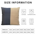 thumbnail image 6 of Nawypu  Pack of 2 Navy Blue Beige Pathwork Corduroy Cushion Cases Luxury Modern Square Throw Pillow Covers Decorative Pillow for Couch Living Room Bedroom Car, 6 of 6