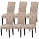 thumbnail image 1 of Juego de Fundas para Sillas de Comedor SearchI Textura Marrón de 6 Piezas, 1 of 6