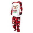 thumbnail image 6 of Christmas Pajamas for Family, Long Sleeve Reindeer Print Raglan Tops + Plaid Pants Set, 6 of 10