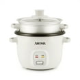 thumbnail image 2 of Aroma 4-Cup Electric Rice Cooker, White - Rice & Grain, 2 of 7