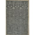 thumbnail image 1 of EORC REH43CH2X6 2 x 6 ft. Punja Killim Contemporary Area Rug, Charcoal, 1 of 8
