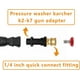 thumbnail image 4 of Adaptador de pistola para hidrolavadora con acoplamiento rápido hembra de latón de 1/4" para la serie K de Karcher, 4 of 5