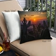 thumbnail image 1 of Ahgly Company Plants Cactus Outdoor Throw Pillow, 18 inch by 18 inch, 1 of 6