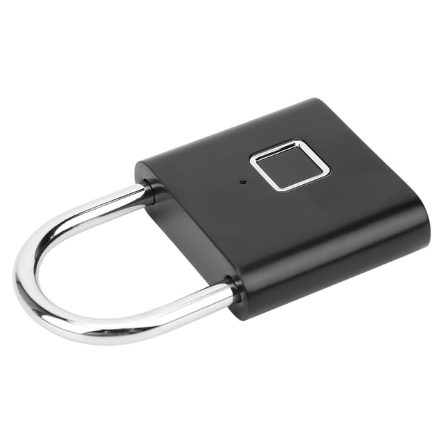 Keyless , Zinc Alloy Electronic Fingerprint , USB Rechargeable Cabinet For Backpack Silver,Black