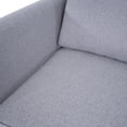 thumbnail image 6 of Naomi Home Elizabeth Modern DIY Collection-Fabric:Linen,Finish:Gray,Style:4-Seater with Ottoman, 6 of 15