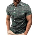 thumbnail image 2 of Fnnxeal Mens Polo Shirts Casual Collared Golf Print Short Sleeve Summer Multicolor Polo Shirts for Men Size 4XL, 2 of 5