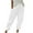 White, variant on lmcalzta Cargo Pants for Women Casual Workout Running Gym Athletic Trousers with Multi Pockets and Drawstring