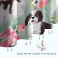 thumbnail image 6 of Shih Tzu Dog and Flower Floral Shower Curtain 36"x72" ,Bathroom Decorative Shower Curtains Set with 12 Hooks,Modern Waterproof Washable Shower Curtain, 6 of 6