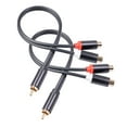 thumbnail image 3 of 1 Male RCA to 2 Female Splitter Stereo Audio Y Adapter Cable Wire Connector, 3 of 10